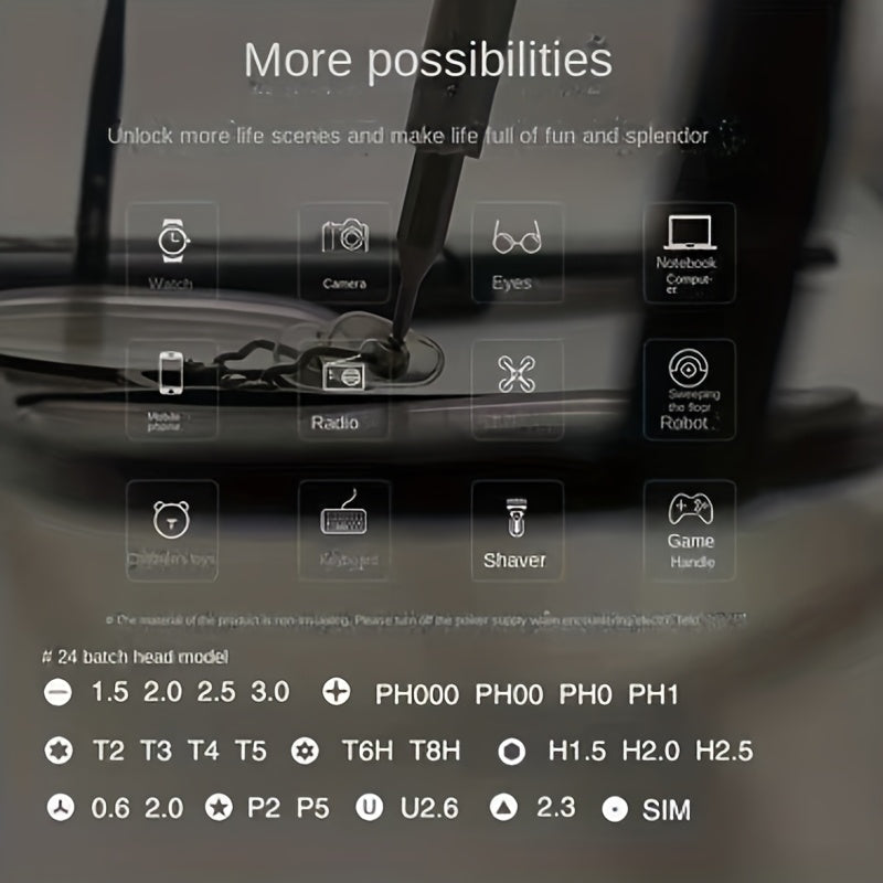 25-in-1 Multi-Function Precision Screwdriver Set